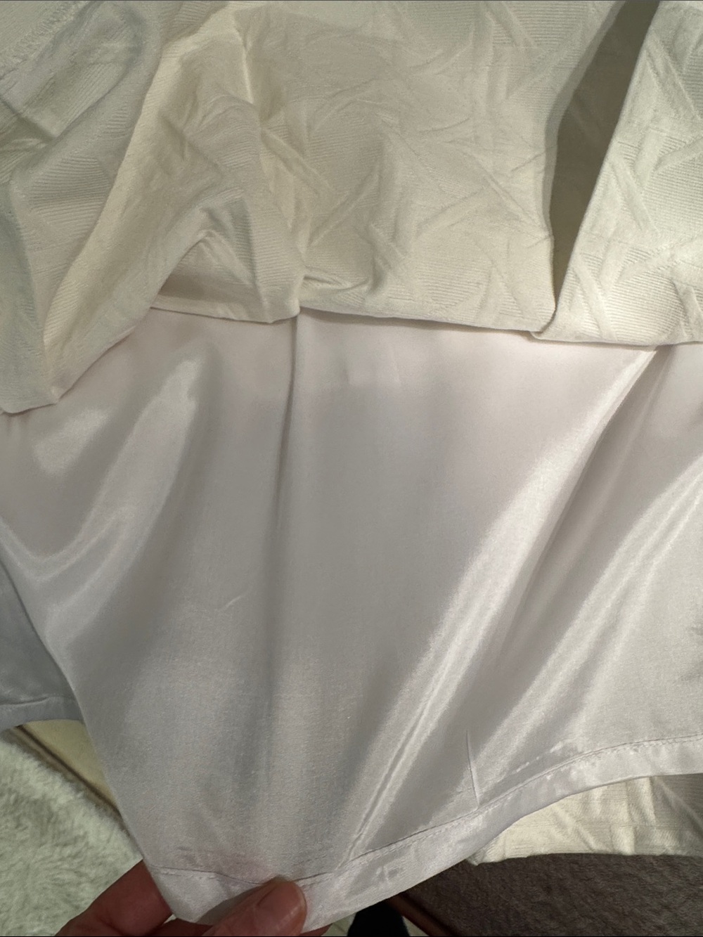 NWT ❣️ Brooks Brothers Off White Textured Fit & Flare Dress - Picture 6 of 8